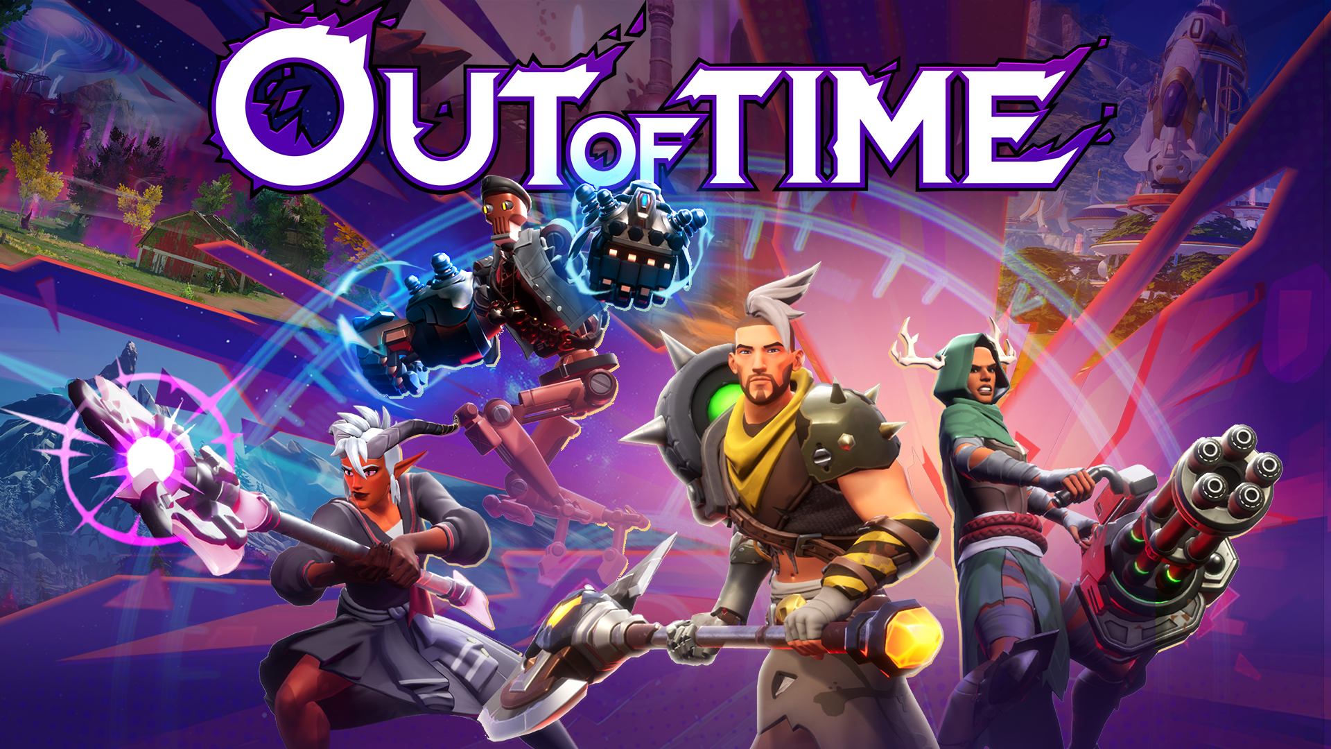 Out of Time is a multiplayer roguelike where dinosaurs, mechs, and knights collide