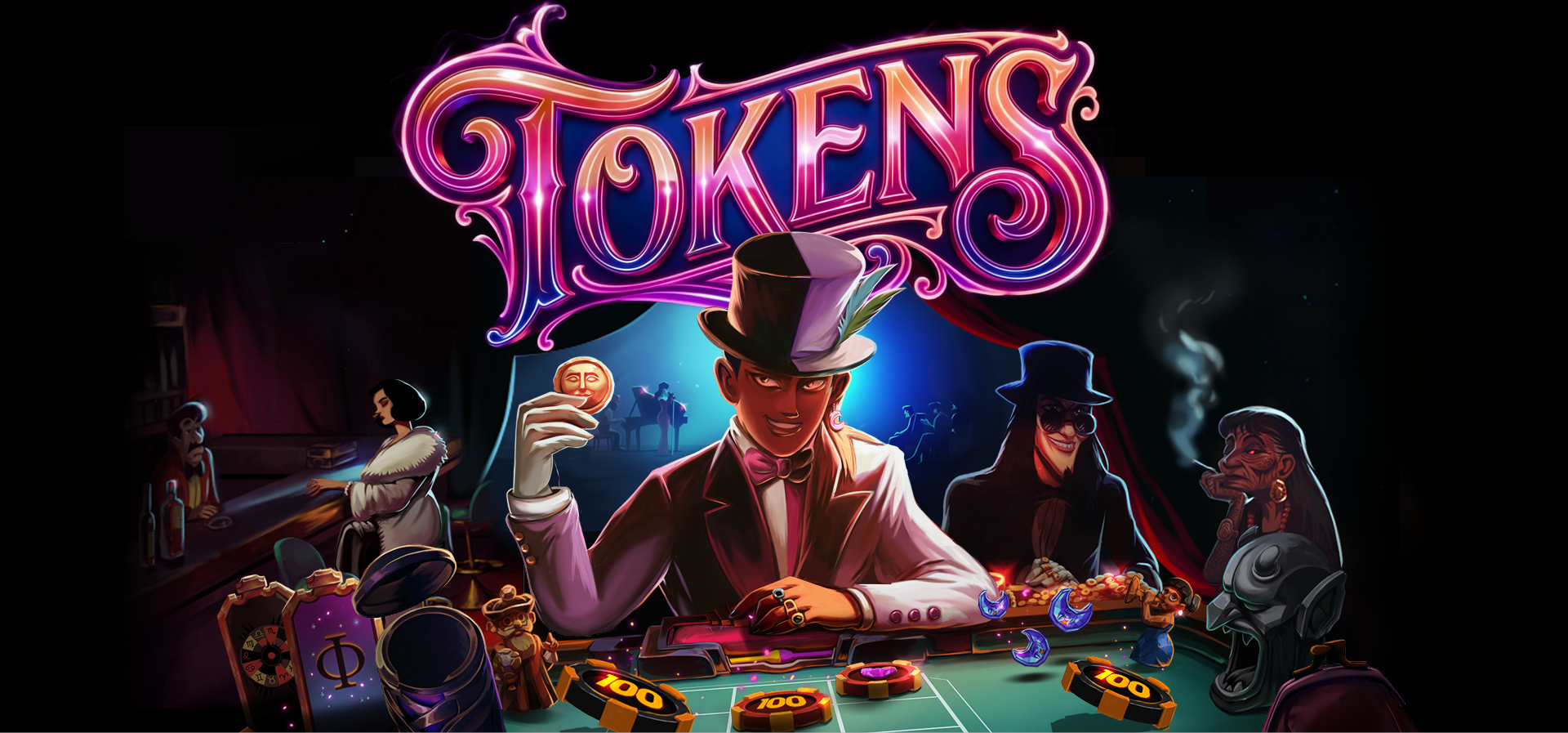 Tokens is a Balatro-inspired deckbuilder set in the Roaring Twenties