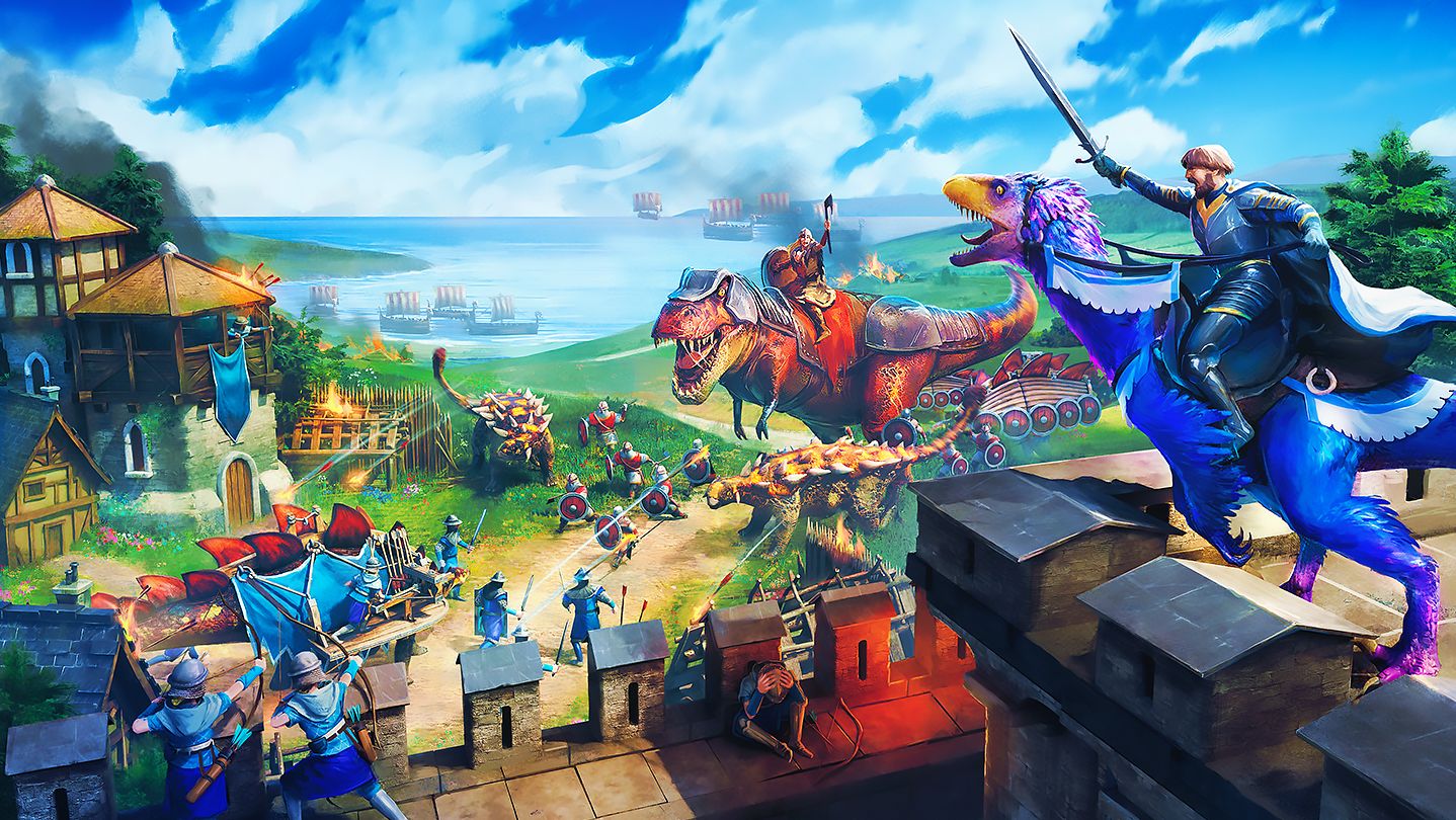 New multiplayer demo lands for Dinolords, the genre-mash of RTS, city builder, and ARPG