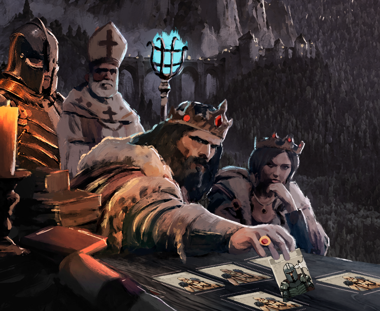 Kingfall is a newly announced deckbuilder where your cards move like chess pieces