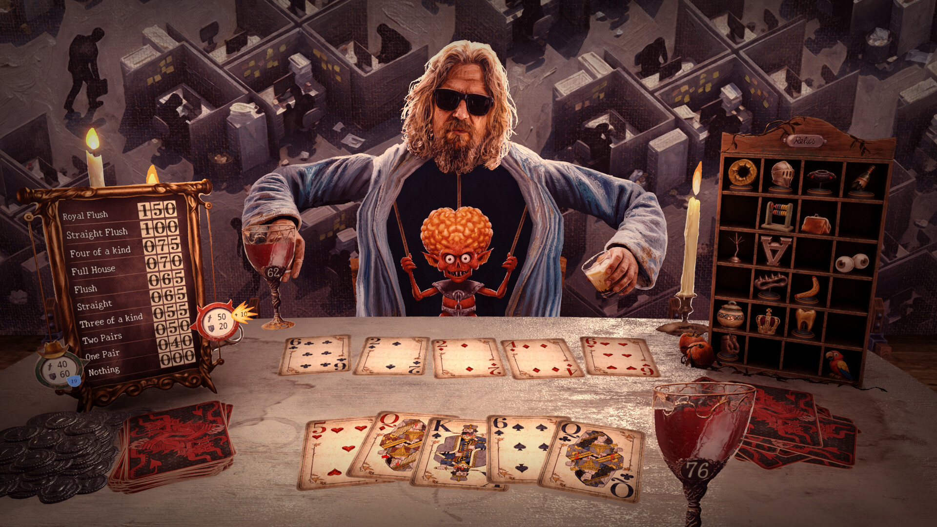 Monty Python-inspired poker roguelite The Devil’s Due just got an updated demo + a release date