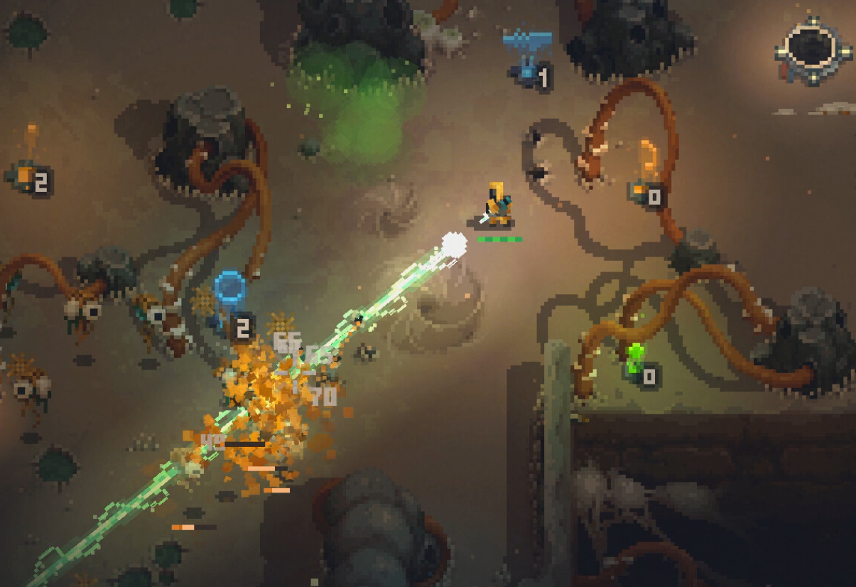 Volatiles challenges you to save your own mind from an invasive alien horde called the Mold